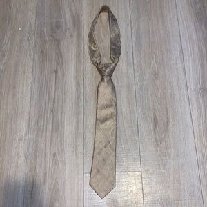 Stafford Satin Beige Paisley Print 100% silk office formal tie